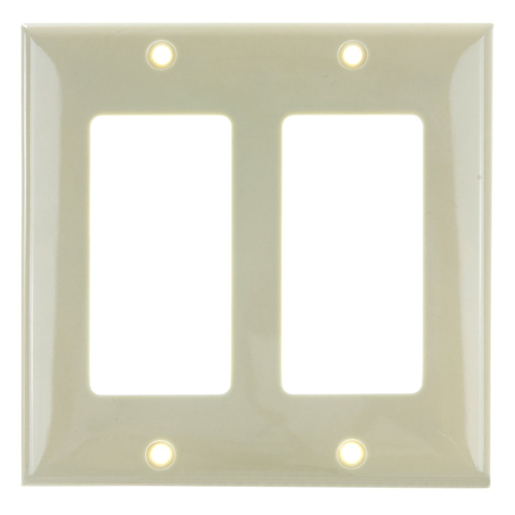 Sunlite 50722-SU Wall Plate E302/I 2 Gang Decorative Switch and