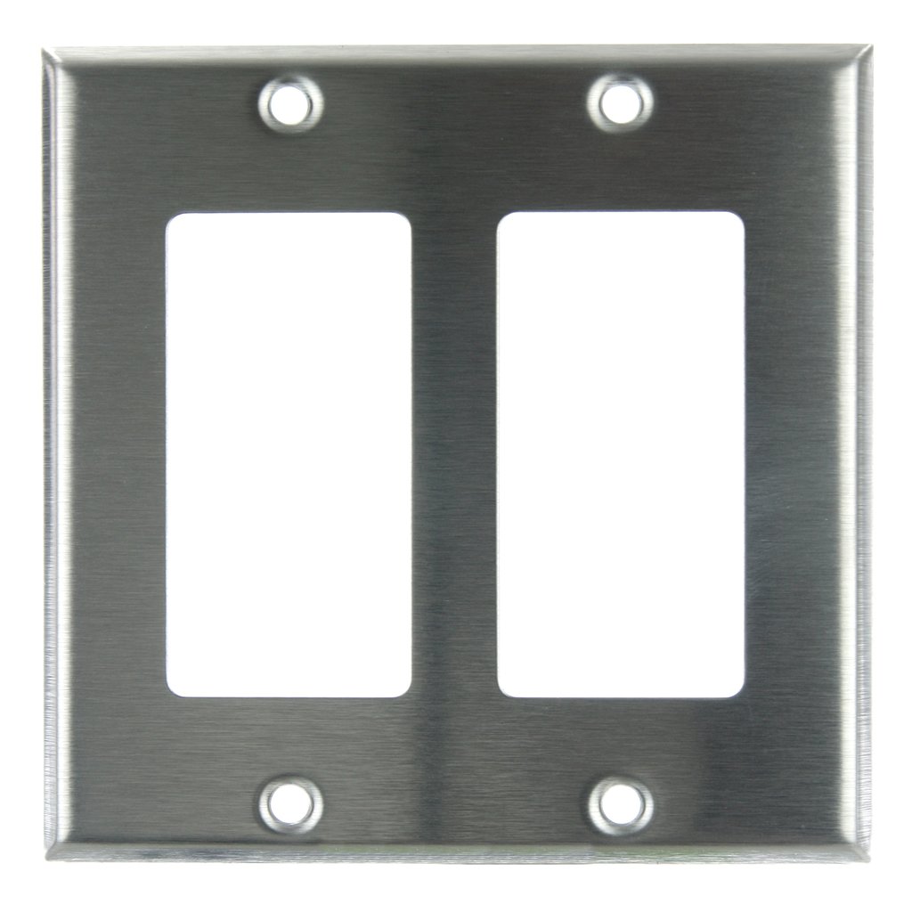 Sunlite 50718-SU Wall Plate E302/S 2 Gang Decorative Switch and