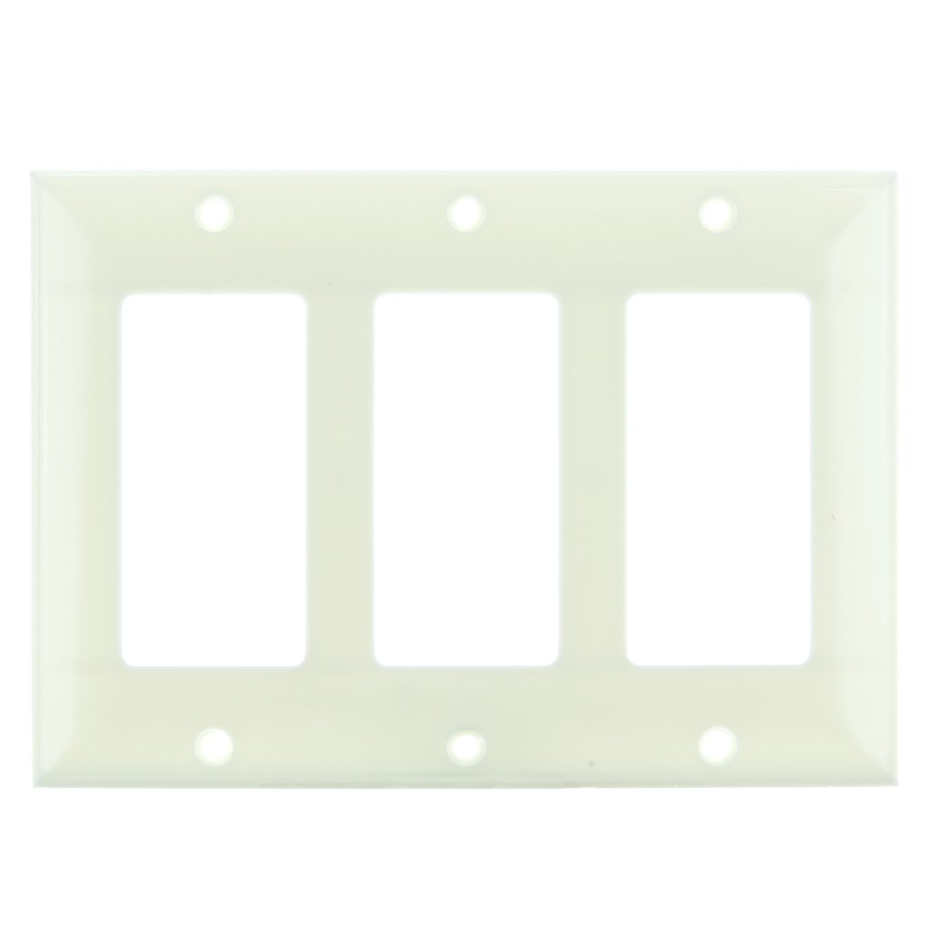 Sunlite 50732-SU Wall Plate E303/A 3 Gang Decorative Switch and