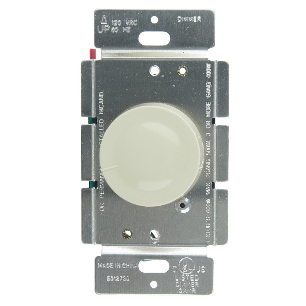 Sunlite 55000-SU Dimmer Switch E1000/I Rotary Dimmer Ivory