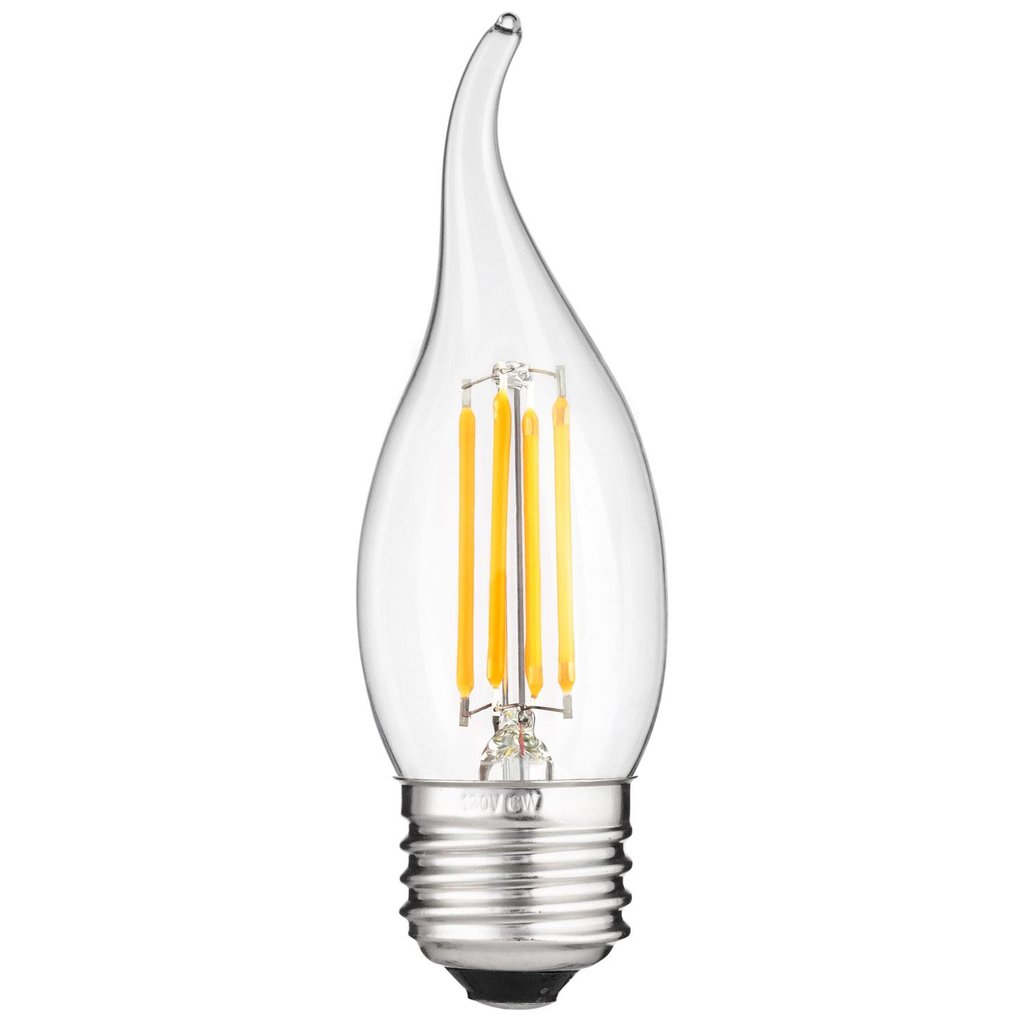 Sunlite 80421-SU 4W CA11 Warm White LED Light Bulb