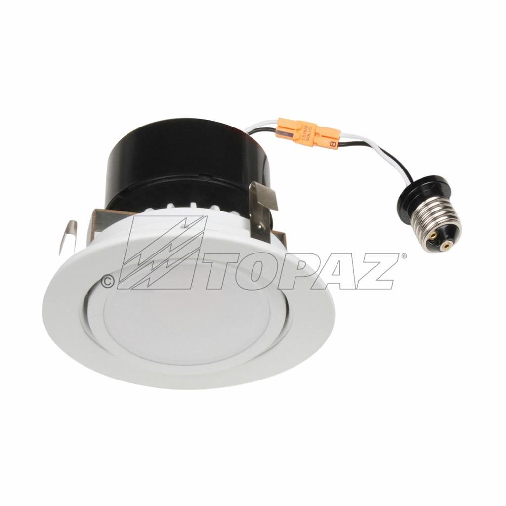 Topaz RTL/447WH/90/D-28 8W LED Retrofit Fixture 1/12-PK RETRO 4" WHT