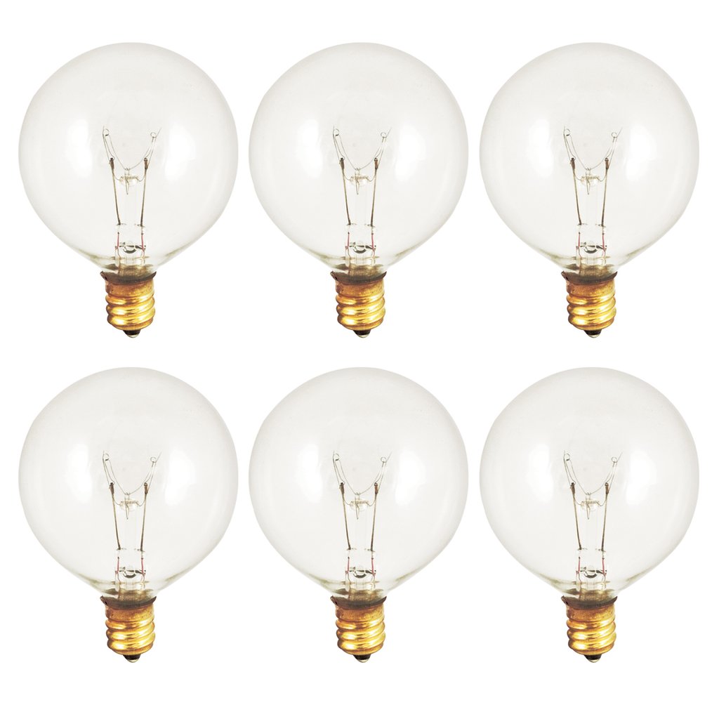 Bulbrite 861217 (391125) 25W G16.5 Warm White Incandescent Light Bulb