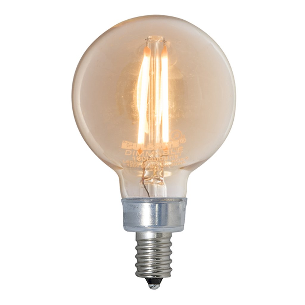 Bulbrite 861409 (776906) 2.5W G16 Amber LED Light Bulb