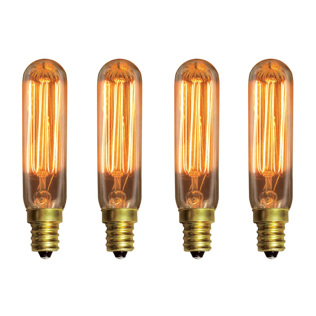Bulbrite 861372 (132506) 25W T6 Amber Incandescent Light Bulb