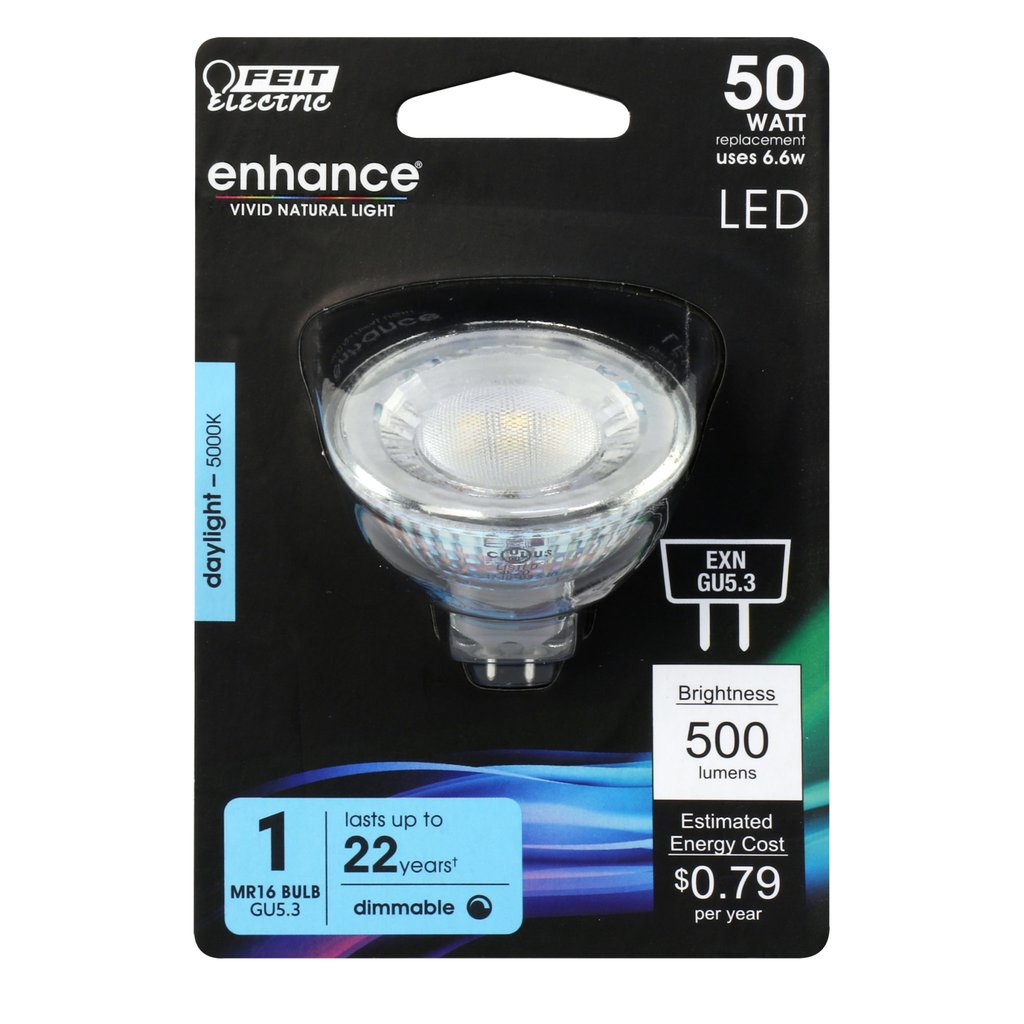 Feit Electric BPEXN/950CA 6.6W MR16 Daylight LED Light Bulb