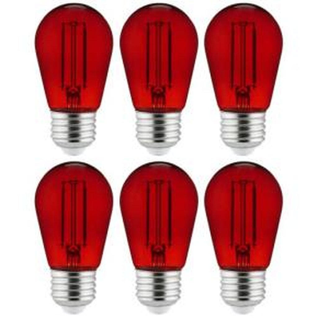 Sunlite 40977-SU 2W S14 Red LED Light Bulb