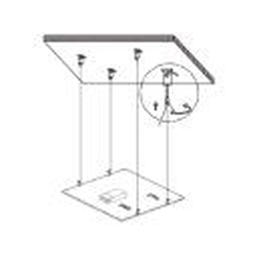 MaxLite 102258 Fixture CABLE HANGING KIT FOR 2X2 EDGE LIT FLAT PANEL
