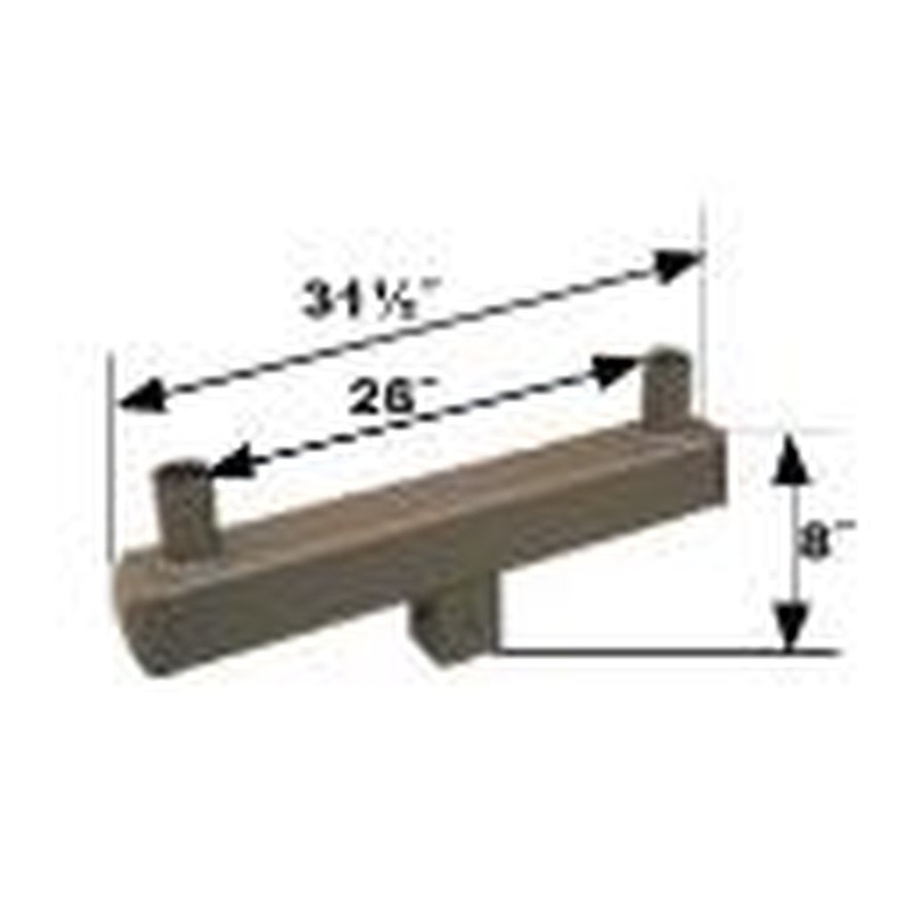 MaxLite 107145 5" SQUARE POLES; STEEL BRACKETS; ( 2 ) 2-3/8" * 4"