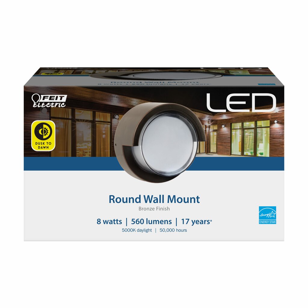 Feit Electric S5RWM/850/DD/BZ 7.5W LED Cast Aluminum Fixture 560 Lumen