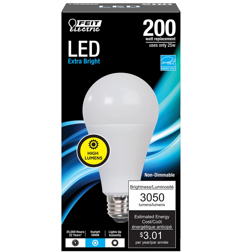 Feit Electric OM200/850/LED 25W A21 LED Light Bulb