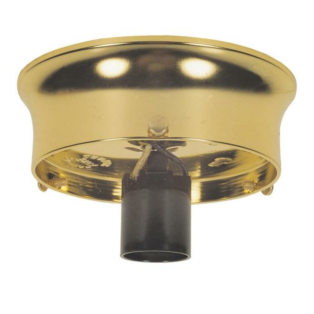 Westinghouse 7023000 3 1/4" Glass Shade Holder Kit Brass Finish