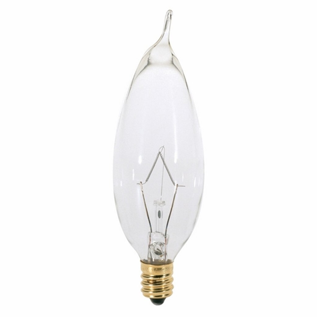 Satco A3674 25W CA8 Warm White Incandescent Light Bulb