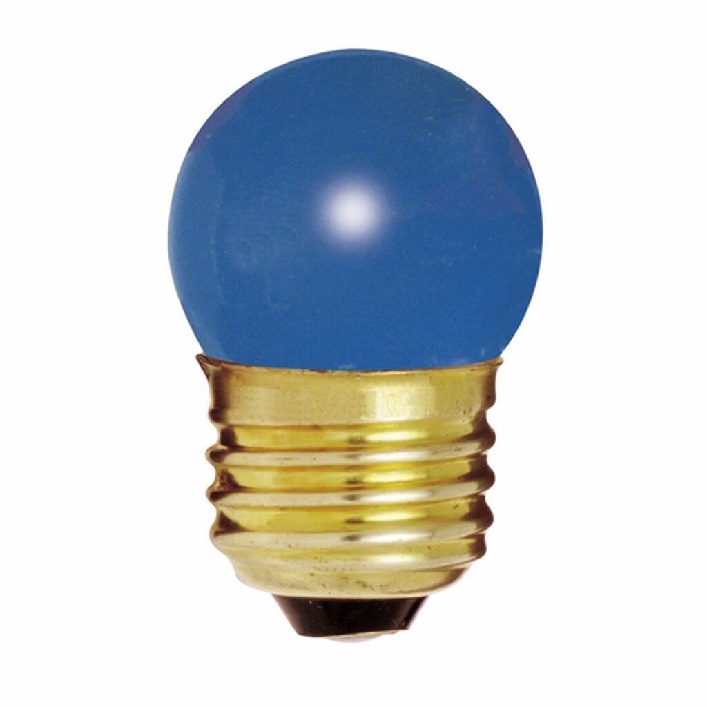 Satco S3608 7.5W S11 Blue Light Bulb