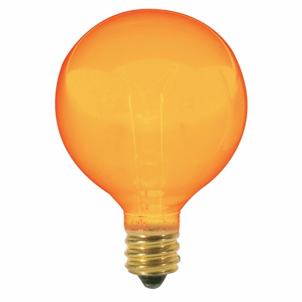 Satco S3836 10W G12.5 Amber Light Bulb