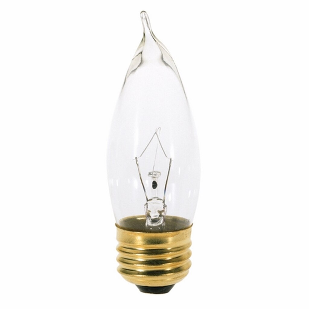 Satco S3264 25W CA10 Warm White Incandescent Light Bulb