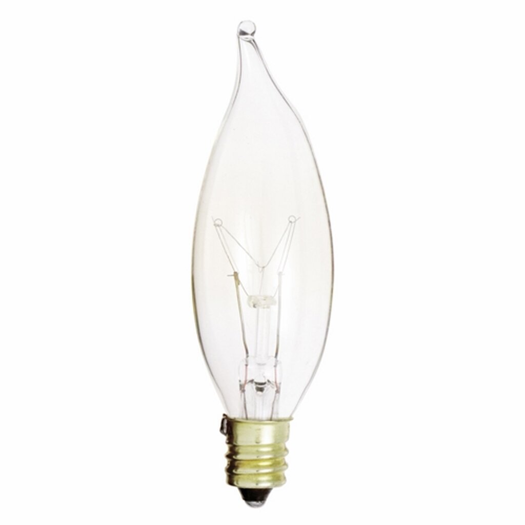 Satco S3273 15W CA8 Warm White Incandescent Light Bulb