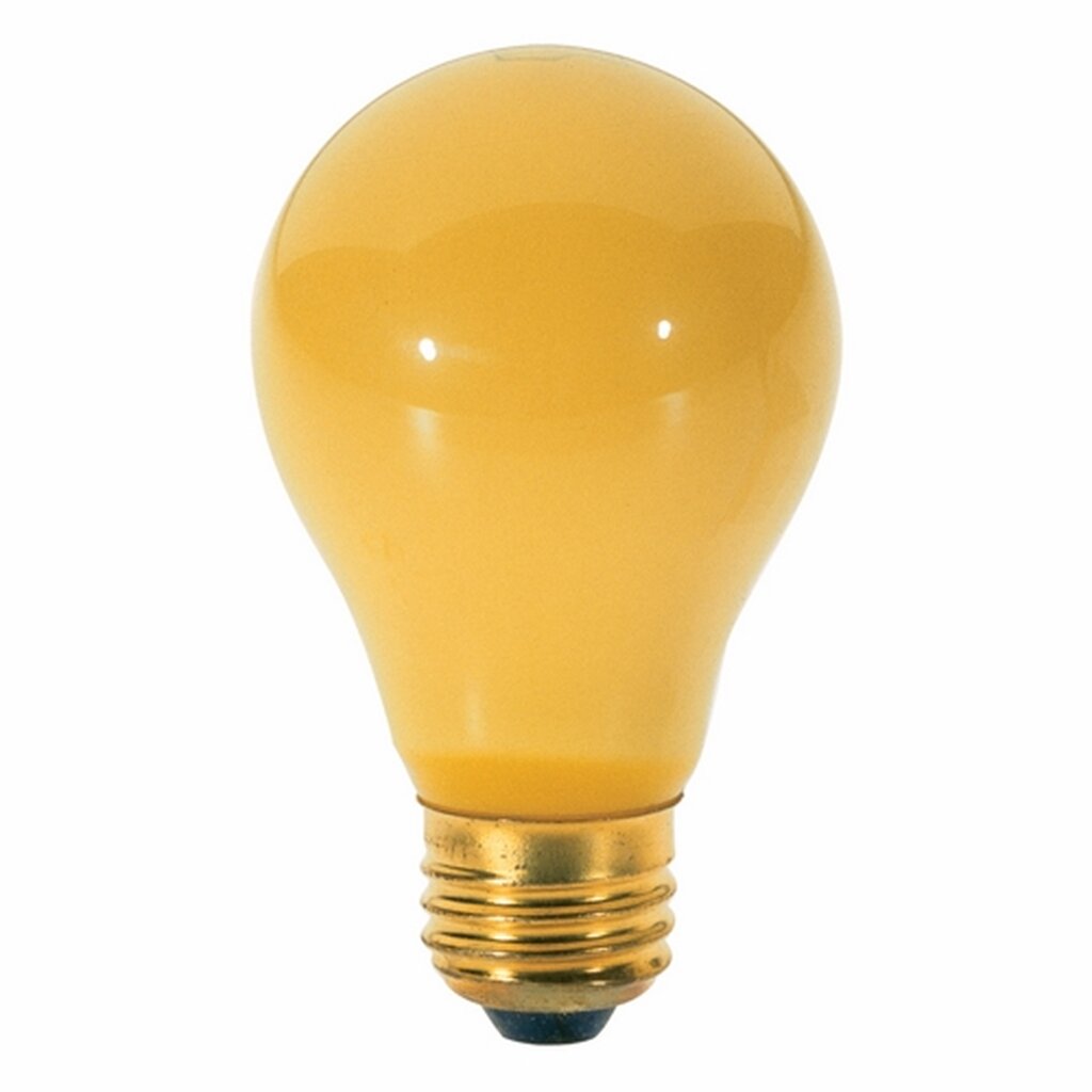 Satco S3939 100W A19 Yellow Incandescent Light Bulb
