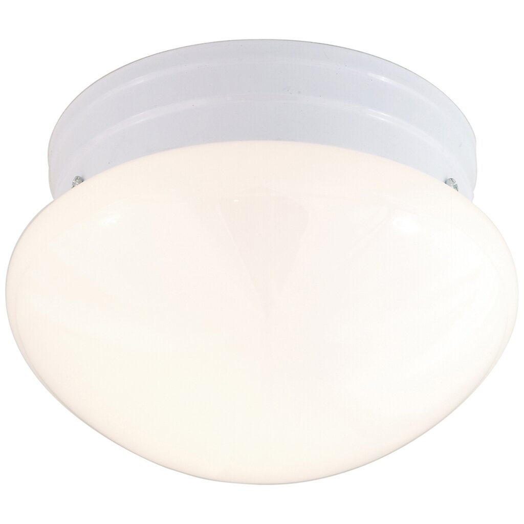 Satco 77/062 Fixture 2 Light - 10 Flush Mount Medium White Mushroom