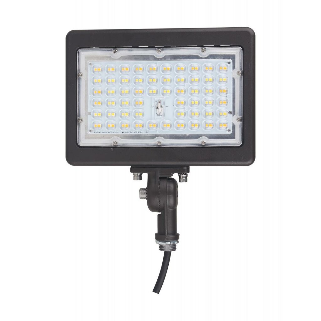 Satco 65-618 90W LED Flood Light Fixture 5000K; Bronze Finish