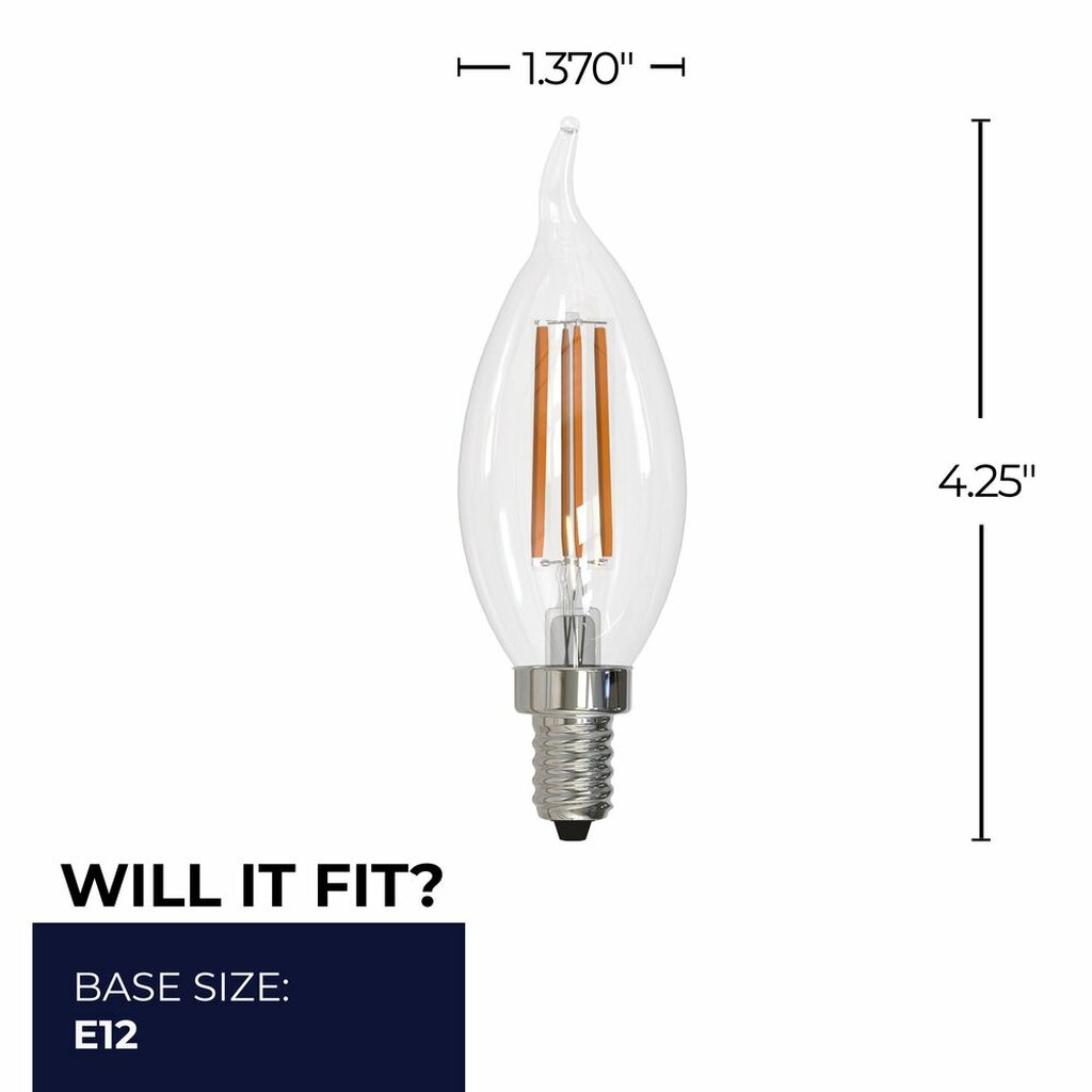 Bulbrite 862858 6.5W CA10 Soft White Light Bulb