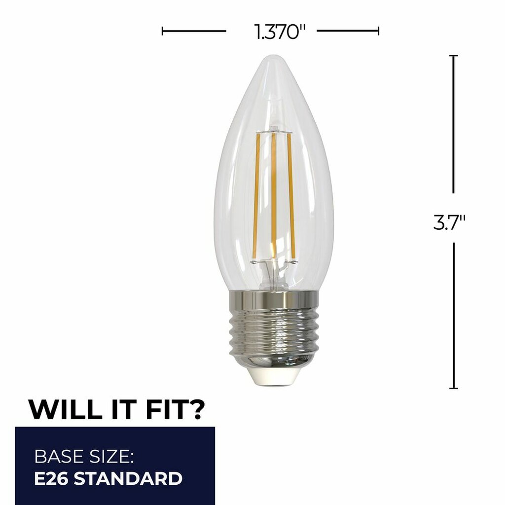 Bulbrite 862843 5.5W B11 Soft White Light Bulb