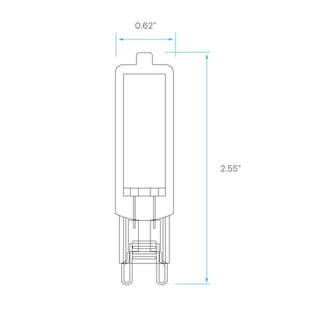 Luxrite LR24691 4.5W T4 Soft White LED Light Bulb