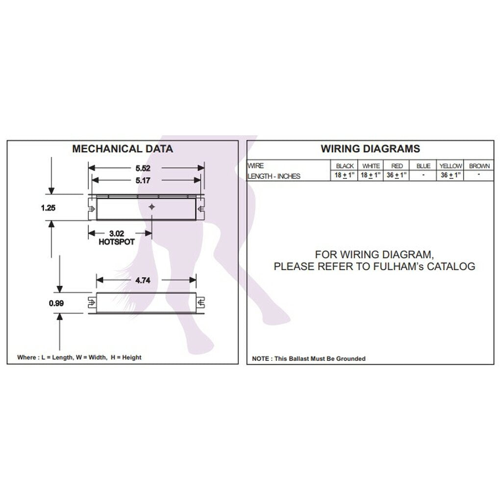 Fulham WH2-277-BLS Ballast