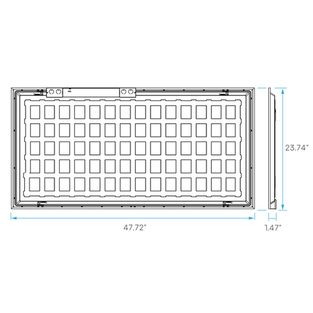 Luxrite LR24294 50W/60W/70W LED Back Lit Flat Panel Dimmable Fixture