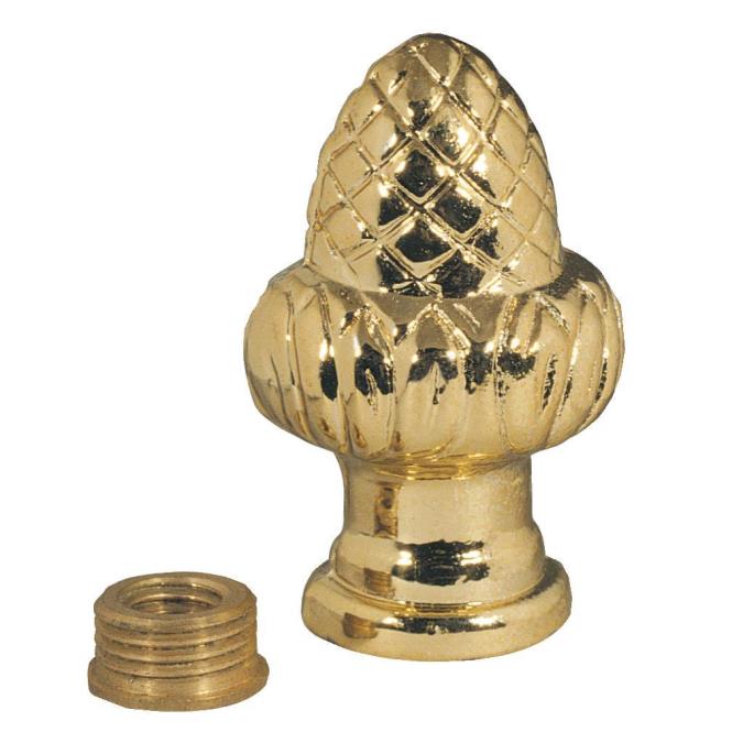 Westinghouse 7013300 LAMP ACCESSORY Acorn Knob Lamp Finial Brass