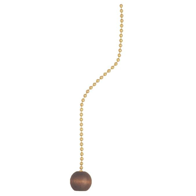 Westinghouse 7066100 LAMP ACCESSORY Walnut Wooden Ball Pull Chain