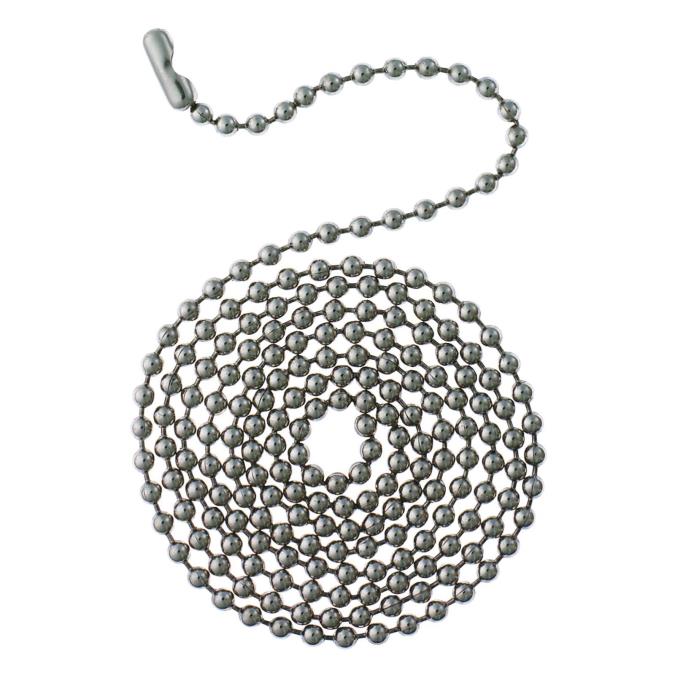 Westinghouse 7704900 3 Ft. Beaded Chain with Connector Stainless Steel