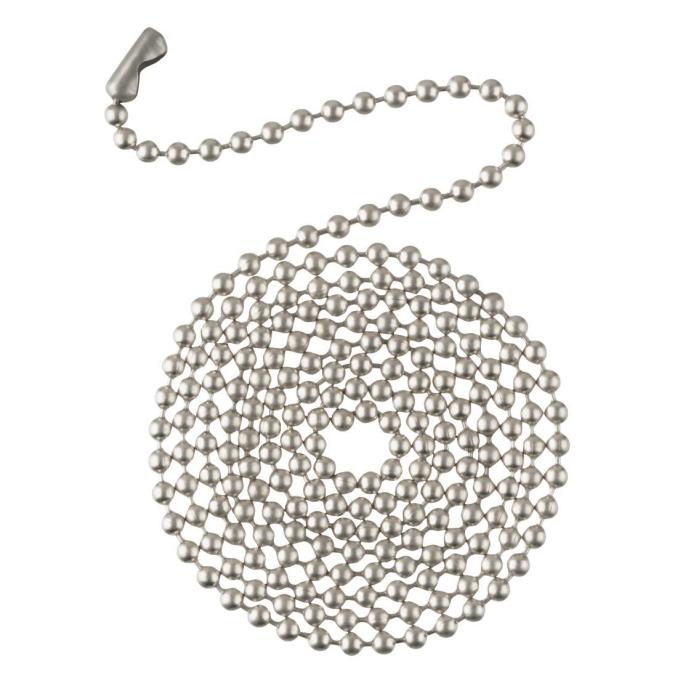 Westinghouse 7723800 3 Ft. Beaded Chain with Connector Brushed Nickel