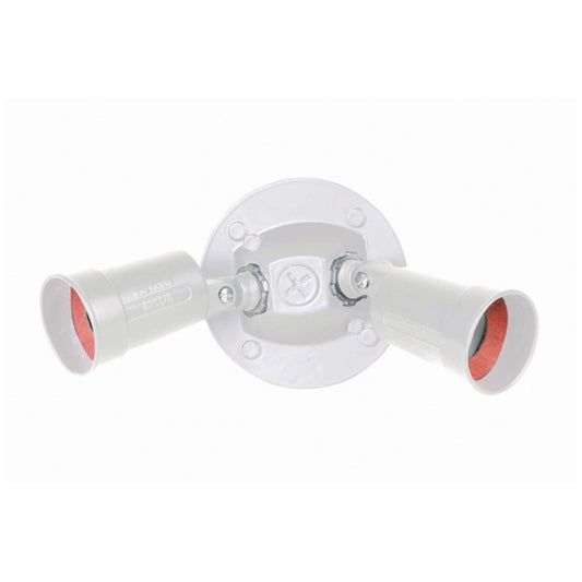 Sunlite 04918-SU Fixture 2 Lamp Wall Mount Floodlight Industrial White