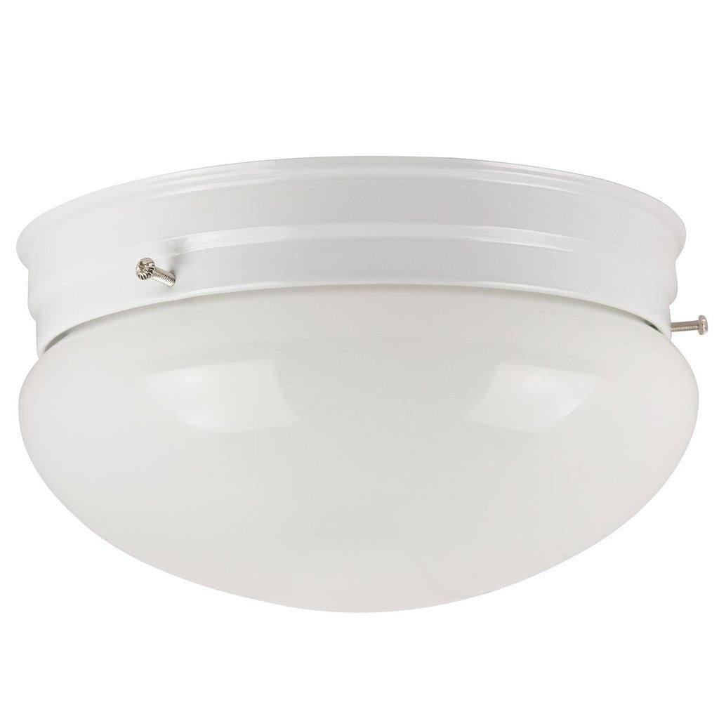 Sunlite 04490-SU Fixture 6" Decorative Mushroom Style Ceiling White
