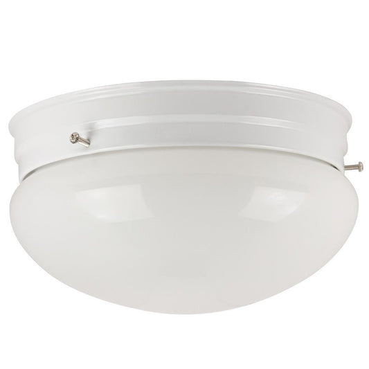 Sunlite 04490-SU Fixture 6" Decorative Mushroom Style Ceiling White