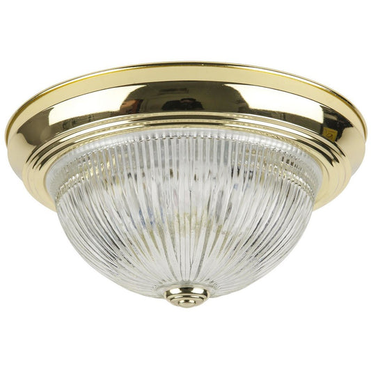 Sunlite 04572-SU Fixture 11" Decorative Dome Ceiling Polished Brass