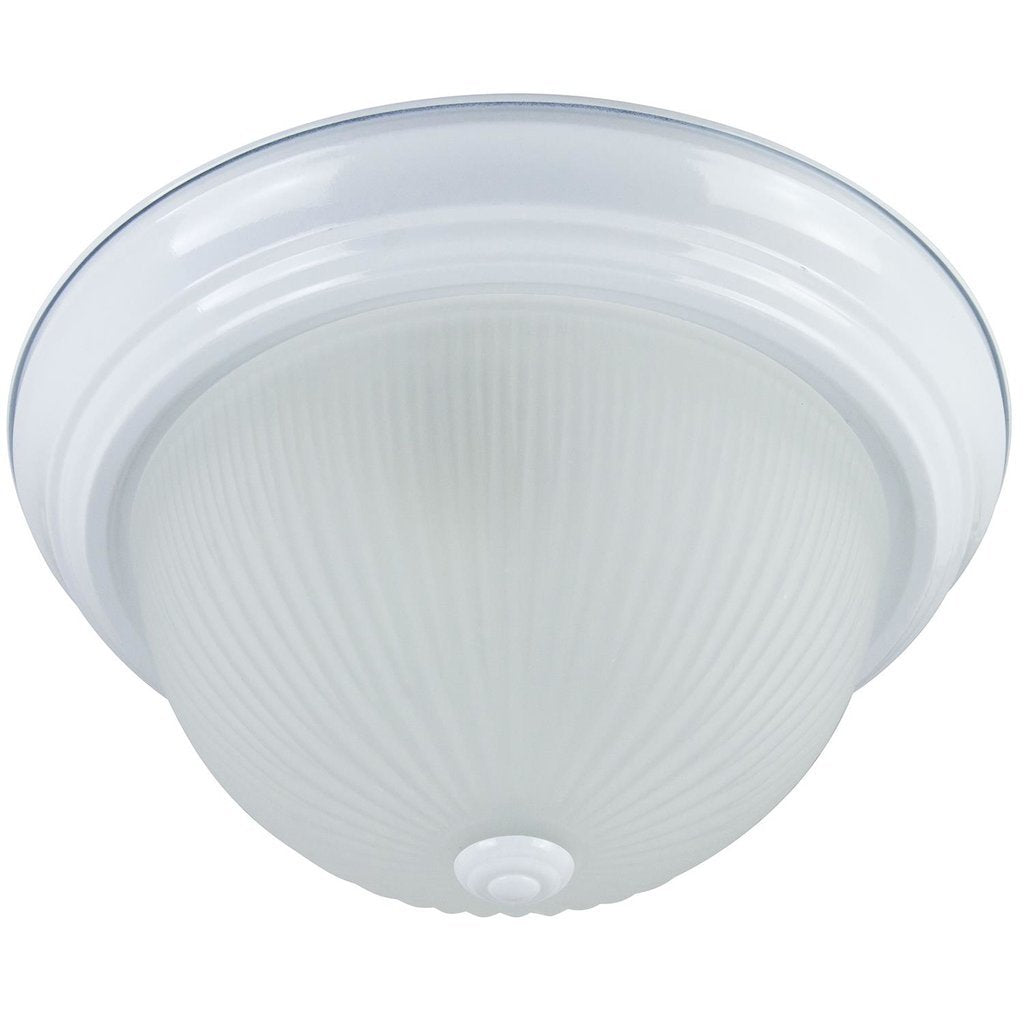 Sunlite 04586-SU Fixture 13" Decorative Dome Ceiling Smooth White