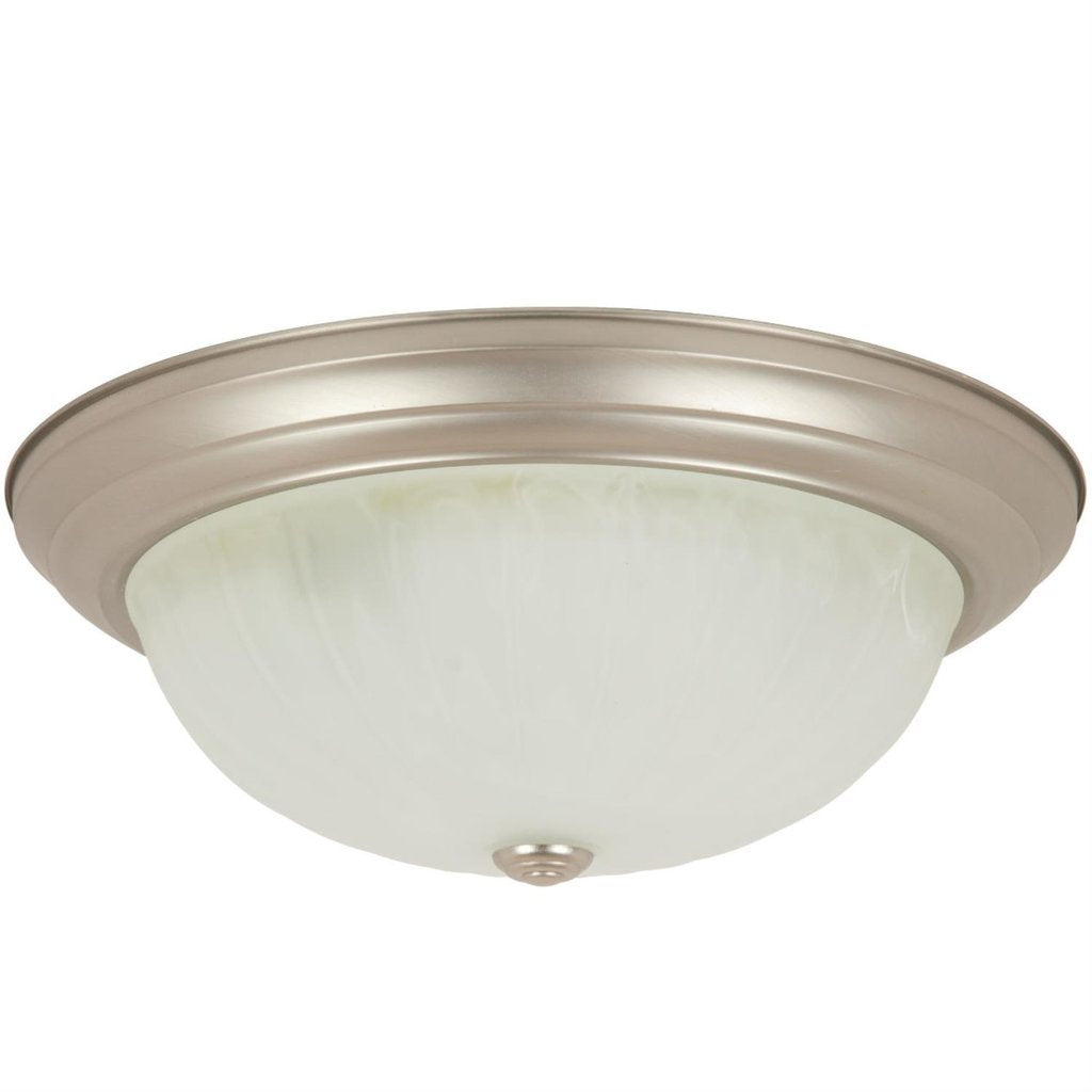 Sunlite 04588-SU Decorative Dome Fixture 13" Ceiling Brushed Nickel