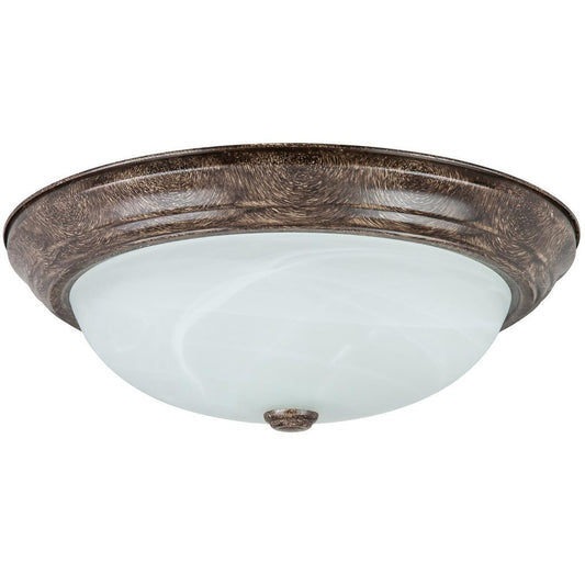 Sunlite 46078-SU Fixture 15" Decorative Dome Ceiling Distressed Brown
