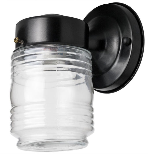 12 pack - Sunlite 47040-SU Fixture Wall Mount Jar Style Outdoor Black
