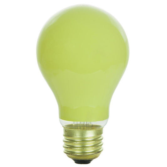 6 pack - Sunlite 01175-SU 40W A19 Yellow Incandescent Light Bulb