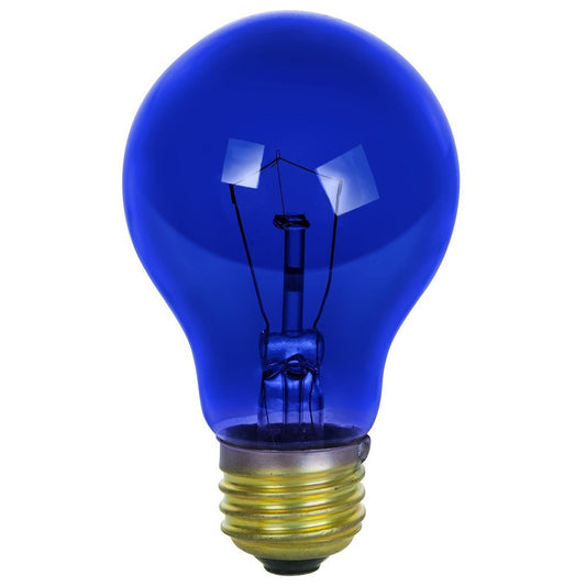 Sunlite 17000-SU 25W A19 Blue Incandescent Light Bulb
