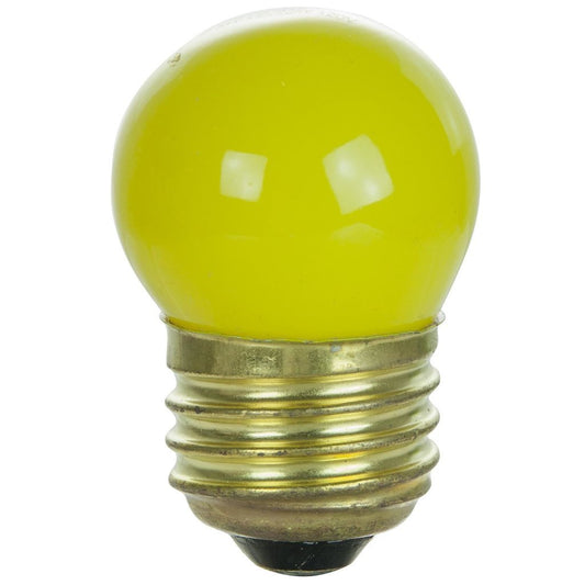 Sunlite 01230-SU 7.5W S11 Yellow Incandescent Light Bulb