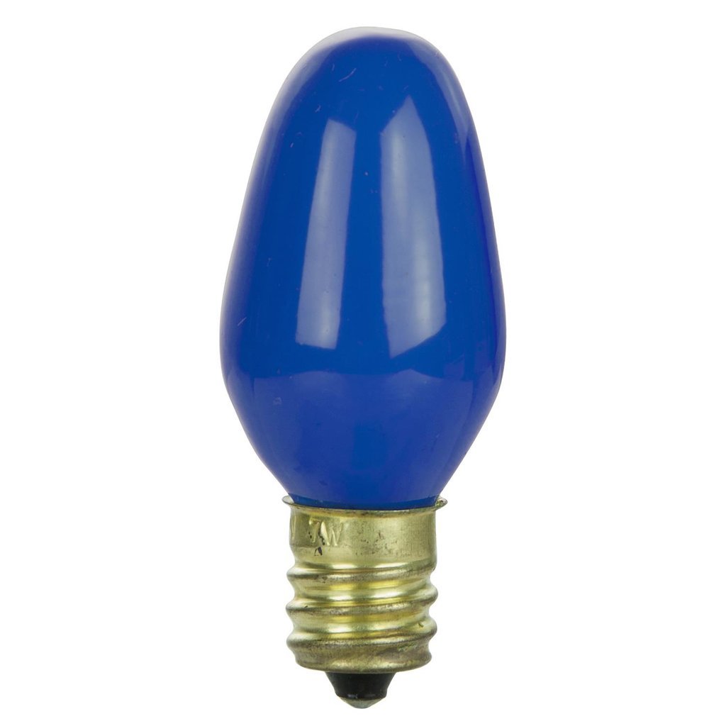 Sunlite 01255-SU 7W C7 Blue Incandescent Light Bulb
