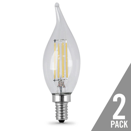 Feit Electric BPCFC60/927CAFIL/2/RP 5.5W CA10 Warm White LED