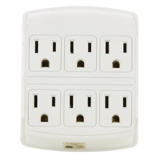 Sunlite 04075-SU Outlet Adapter 6W E137 6 Outlet 15 Amp Converter