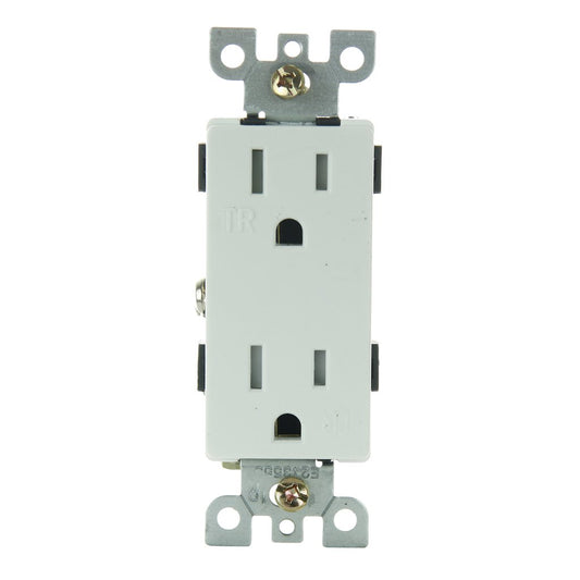 Sunlite 08159-SU Receptacle E559/WH 15A Tamper Resistant Decorative