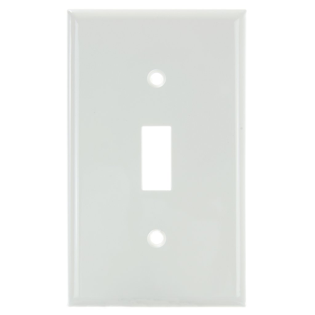 Sunlite 50507-SU Wall Plate E101/W 1 Gang Toggle Switch Plate White