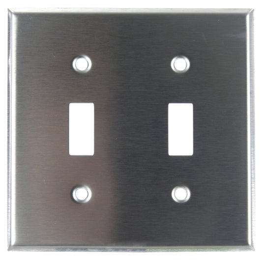120 pack - Sunlite 50630-SU Wall Plate E102/S 2 Gang Toggle Switch